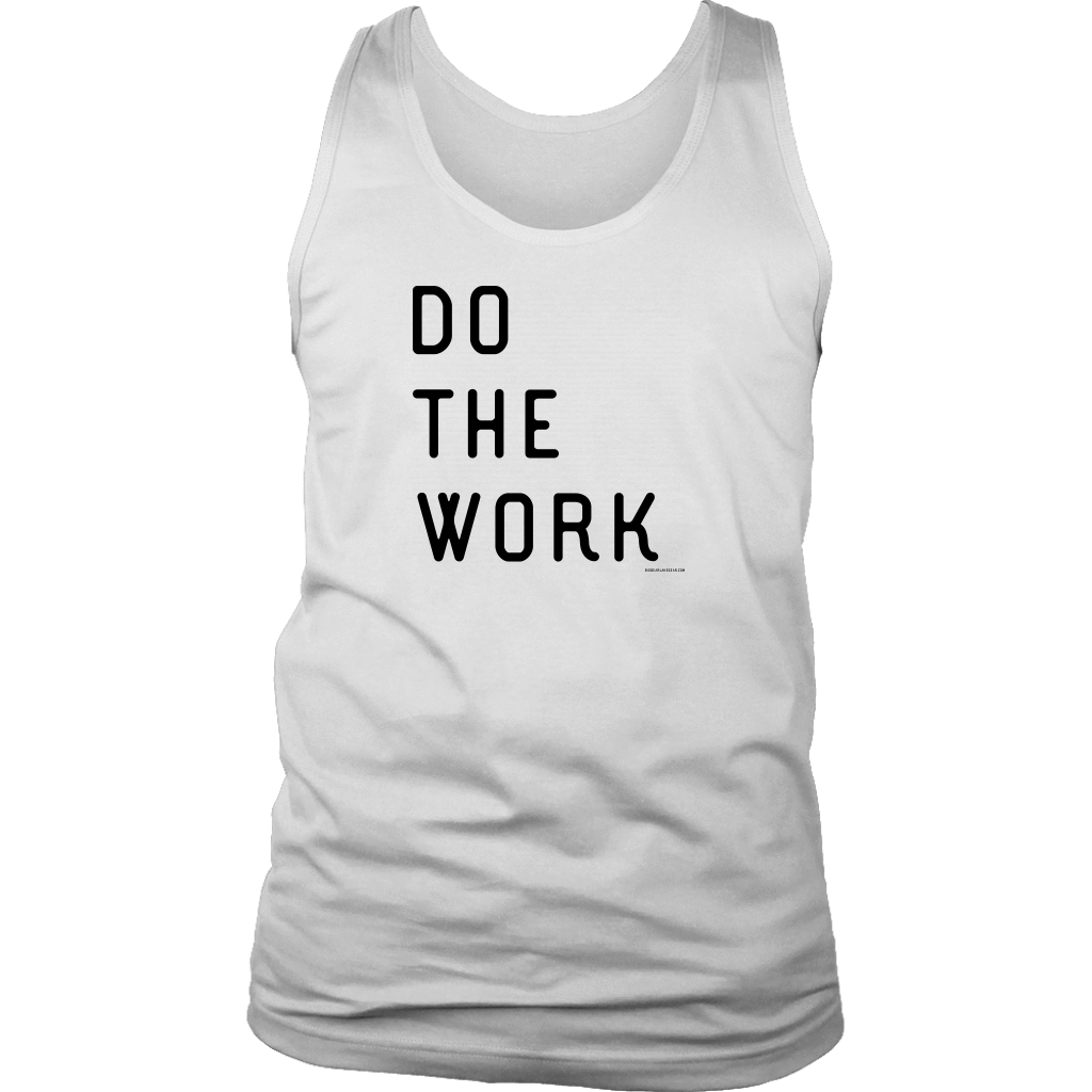 Do The Work | Mens | Black Print T-shirt District Mens Tank White S