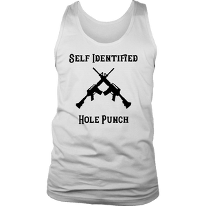Self Identified Hole Punch T-shirt District Mens Tank White S