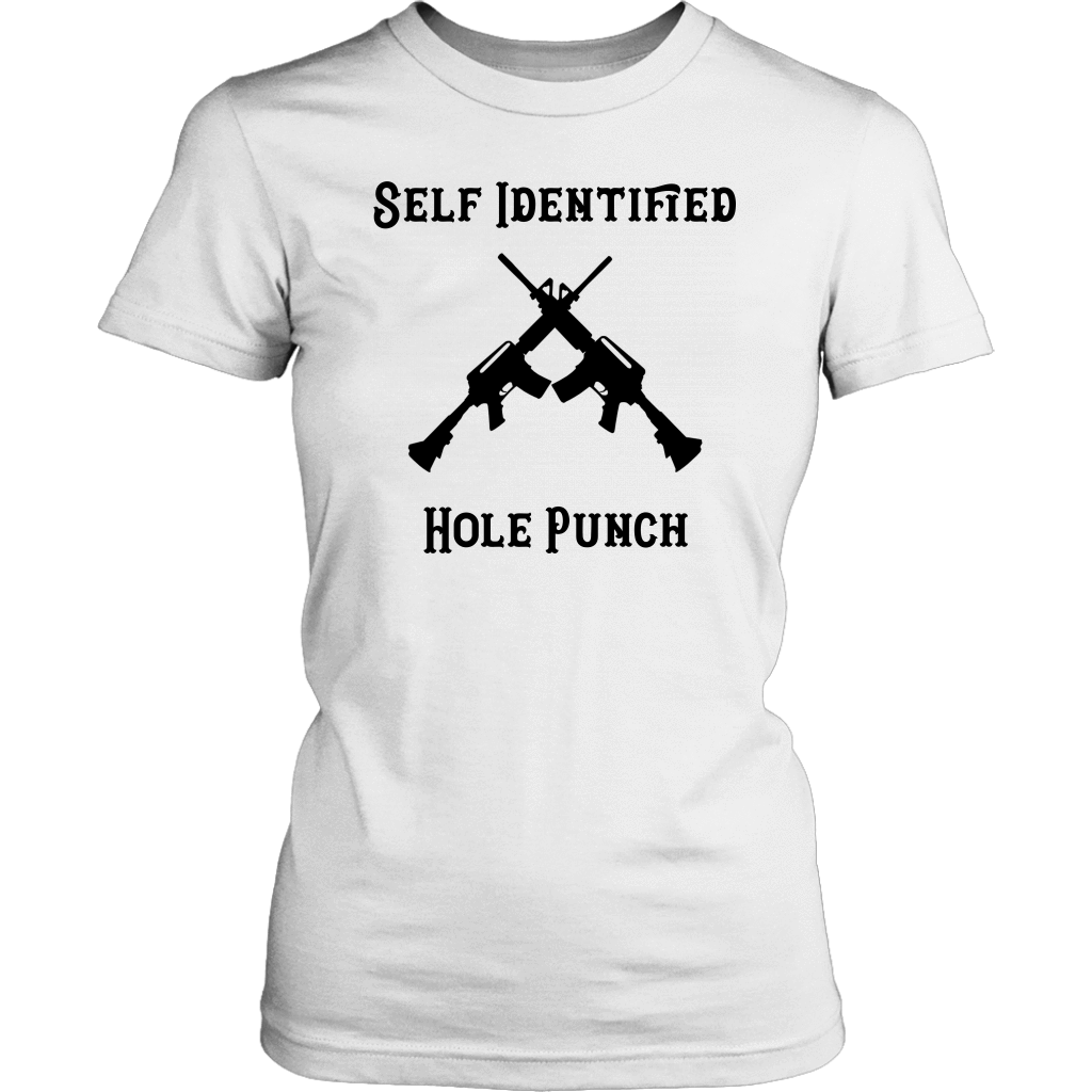 Self Identified Hole Punch T-shirt District Womens Shirt White XS