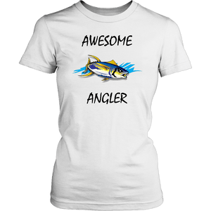 You're An Awesome Angler | V.1 Mistral T-shirt District Womens Shirt White XS