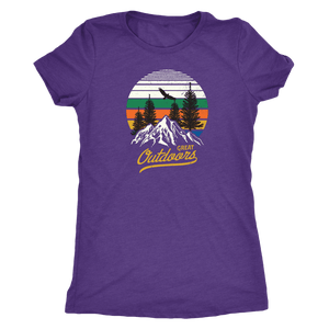 Great Outdoors Shirts | Womens T-shirt Next Level Womens Triblend Purple Rush S
