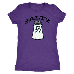 Salty V.1 Womens T-shirt Next Level Womens Triblend Purple Rush S
