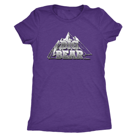 Image of Big Bear V.2, Womens T-shirt Next Level Womens Triblend Purple Rush S