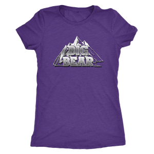Big Bear V.2, Womens T-shirt Next Level Womens Triblend Purple Rush S