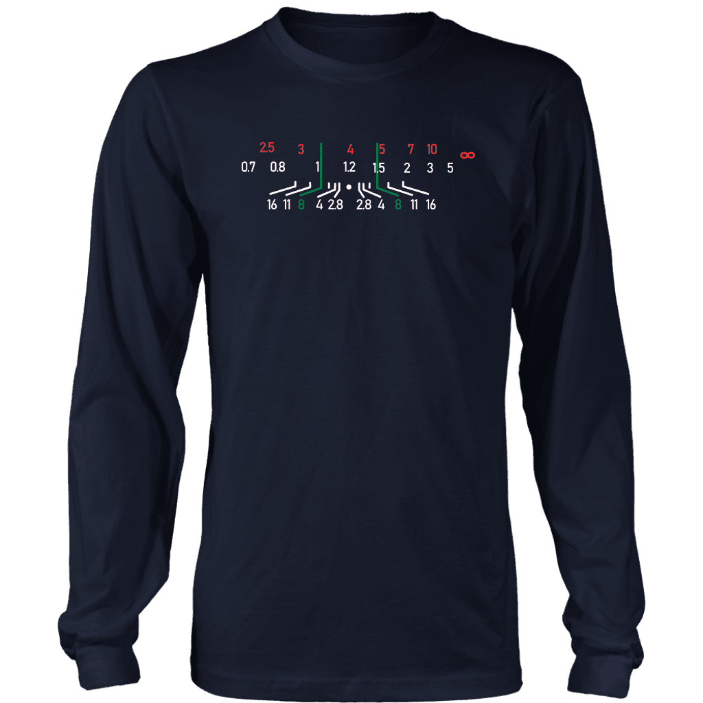 Focal Length, District Shirts and Hoodies T-shirt District Long Sleeve Shirt Navy S