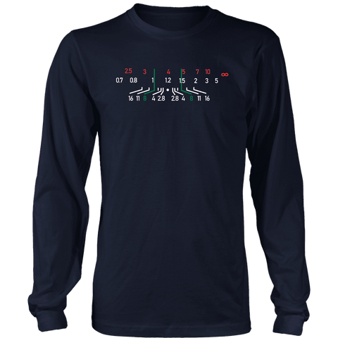 Image of Focal Length, District Shirts and Hoodies T-shirt District Long Sleeve Shirt Navy S