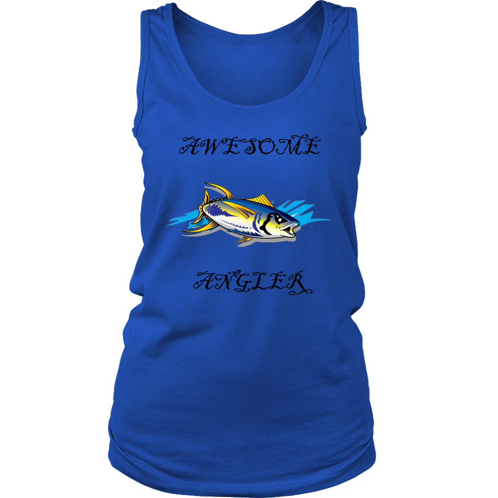 You're An Awesome Angler | V.3 Pirate T-shirt District Womens Tank Royal Blue S