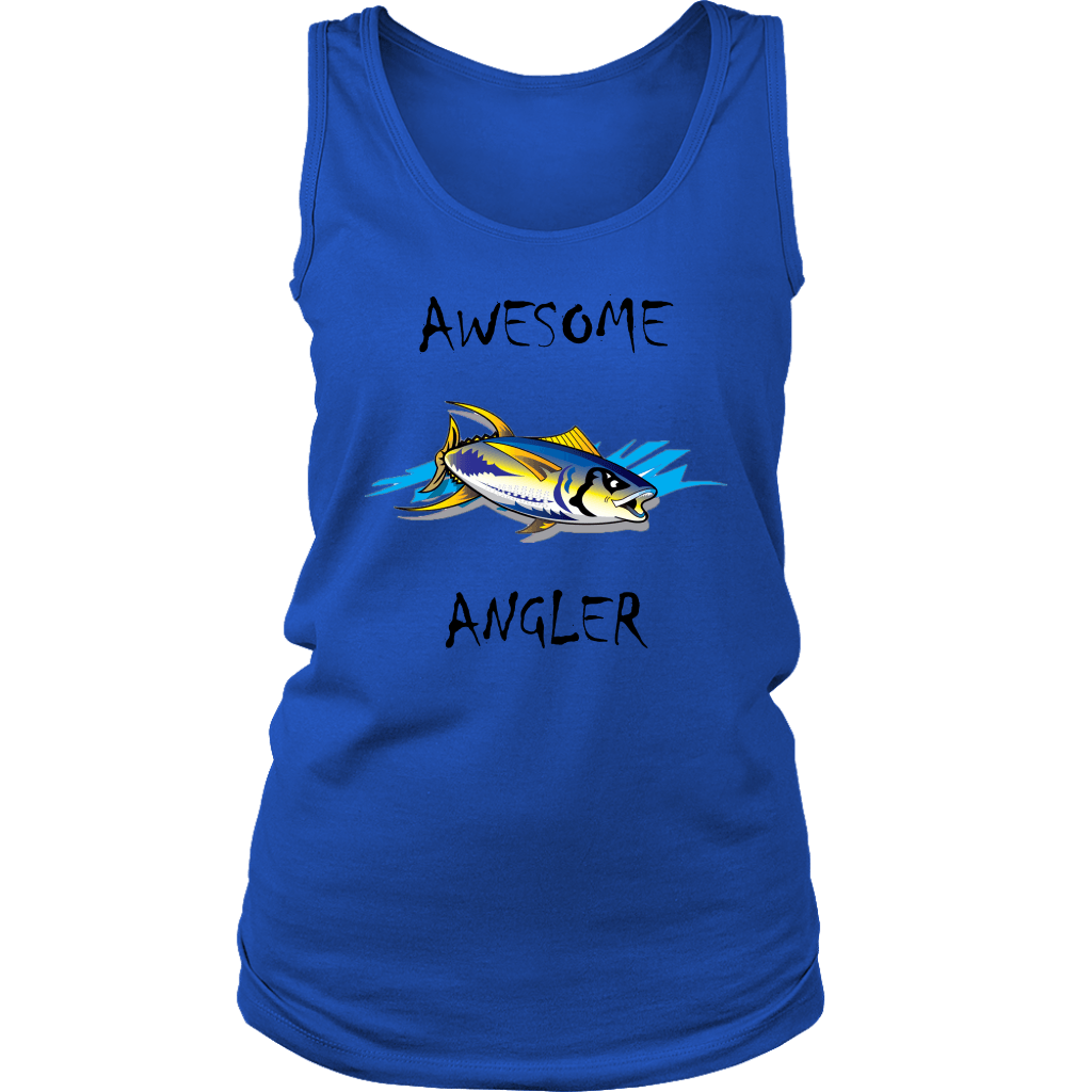 You're An Awesome Angler | V.2 Chiller T-shirt District Womens Tank Royal Blue S