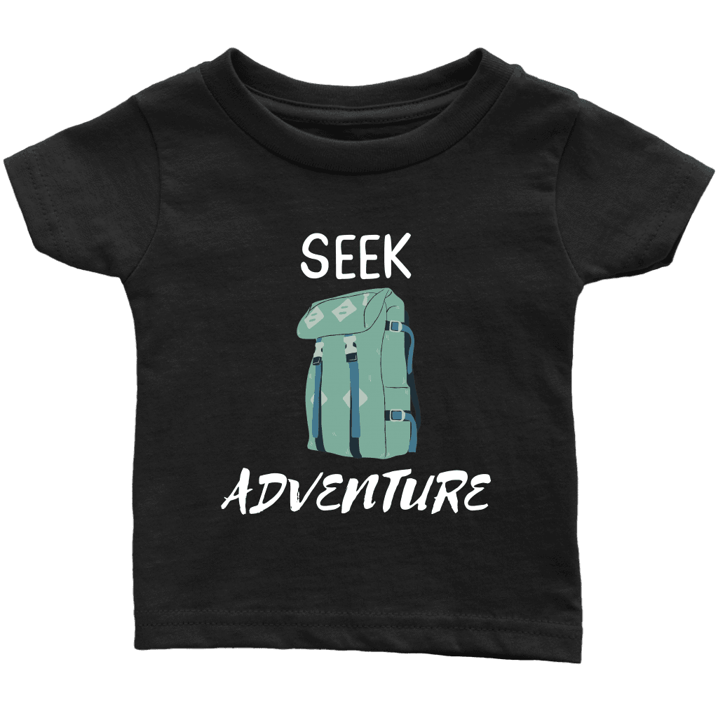 Seek Adventure with Backpack (Youth) T-shirt Infant T-Shirt Black 6M