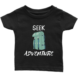 Seek Adventure with Backpack (Youth) T-shirt Infant T-Shirt Black 6M