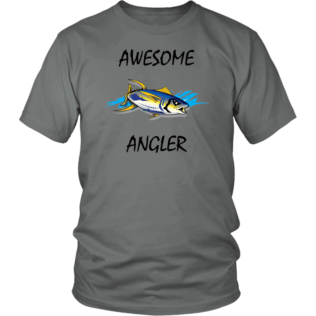 You're An Awesome Angler | V.1 Mistral T-shirt District Unisex Shirt Grey S