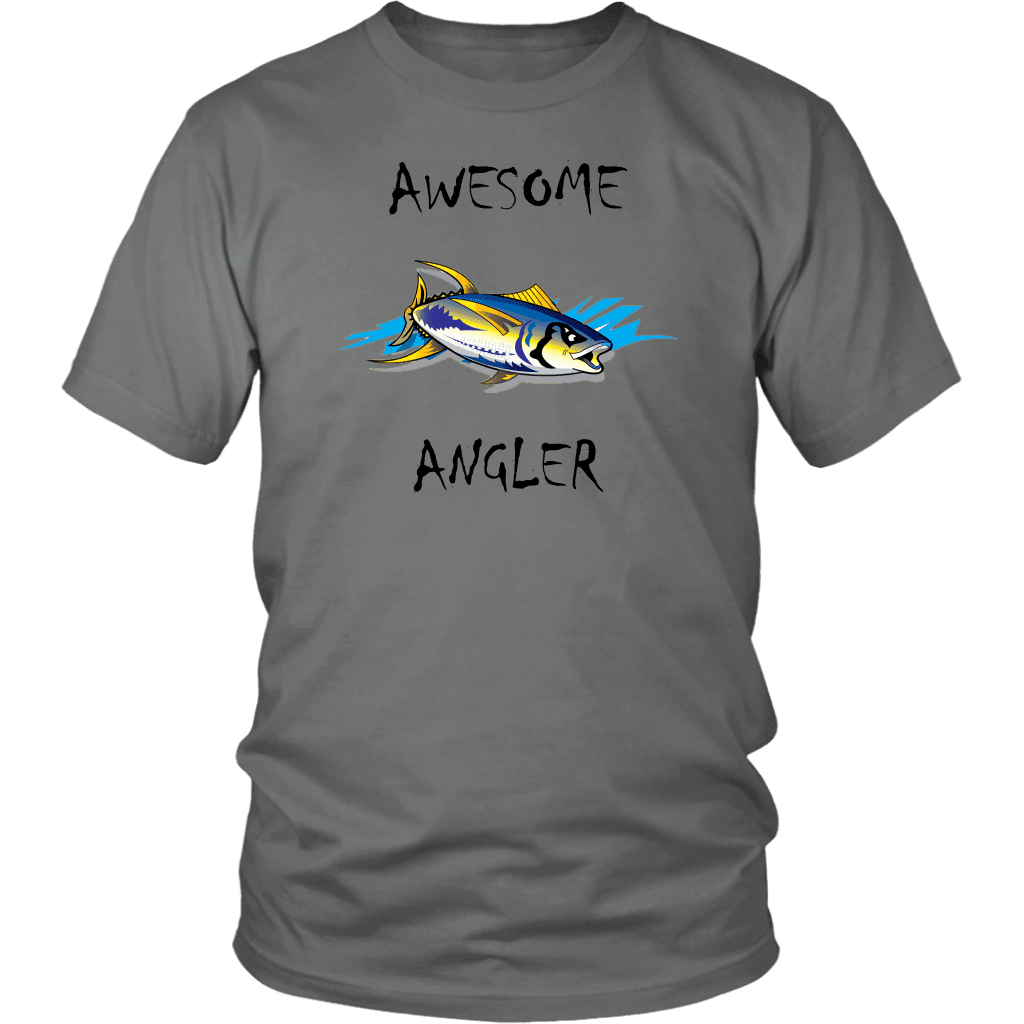 You're An Awesome Angler | V.2 Chiller T-shirt District Unisex Shirt Grey S