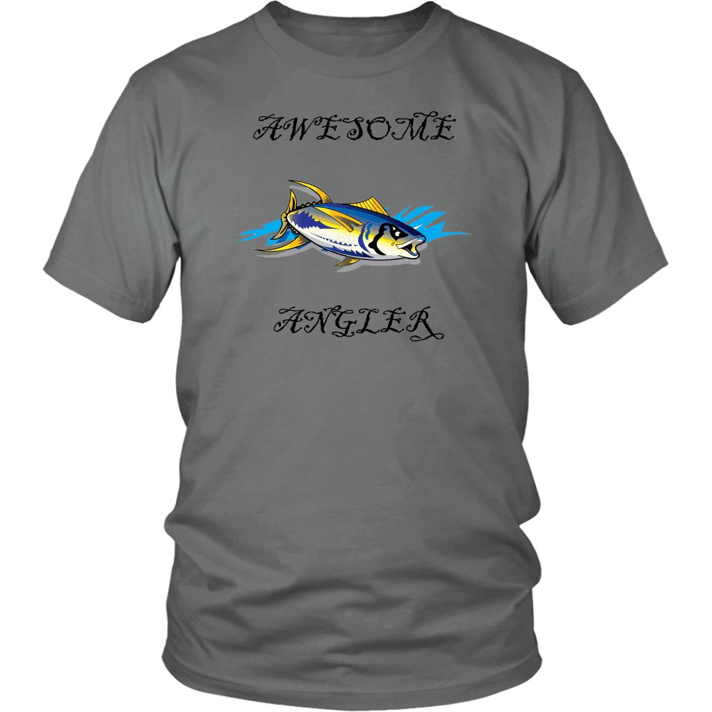 You're An Awesome Angler | V.3 Pirate T-shirt District Unisex Shirt Grey S