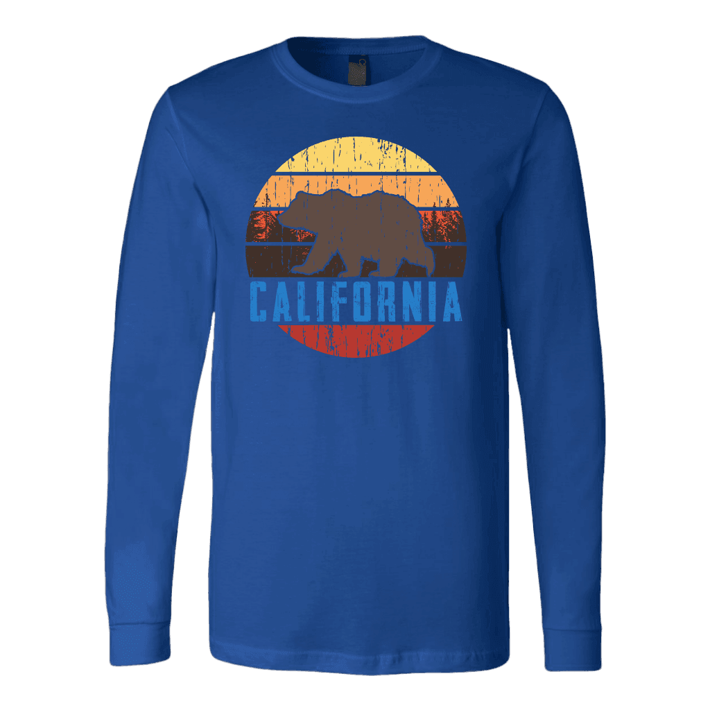 Big Bear Lake California V.1 Hoodies and Long Sleeve T-shirt Canvas Long Sleeve Shirt Royal S