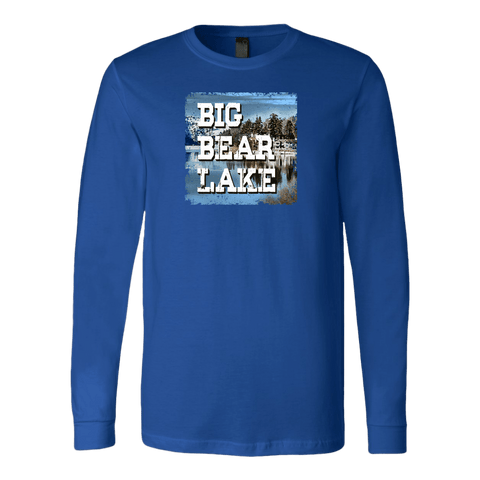 Image of Big Bear Lake V.1 Hoodies and Long Sleeve T-shirt Canvas Long Sleeve Shirt Royal S