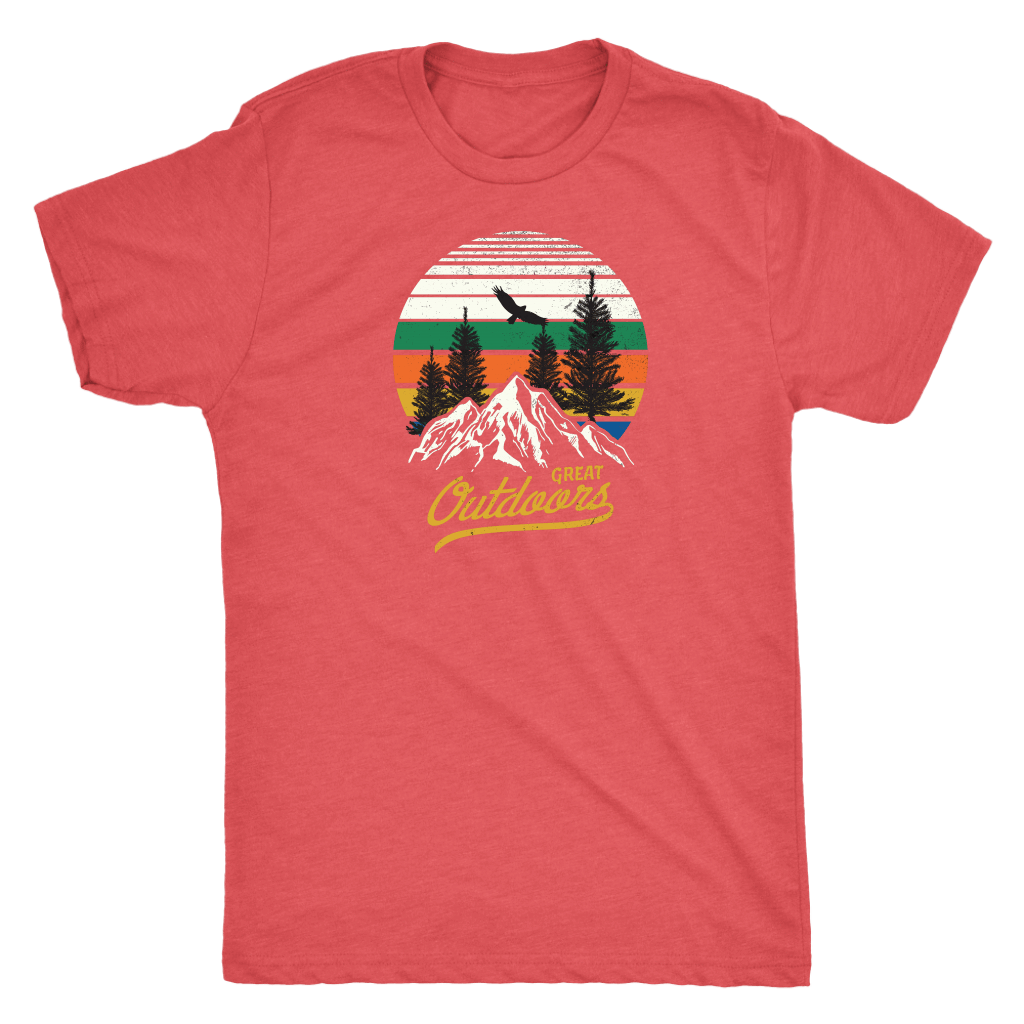 Great Outdoors Shirts | Mens T-shirt Next Level Mens Triblend Vintage Red S