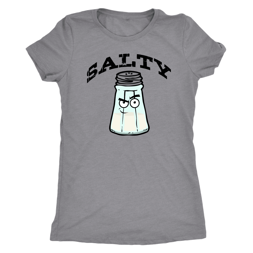 Salty V.1 Womens T-shirt Next Level Womens Triblend Heather Grey S
