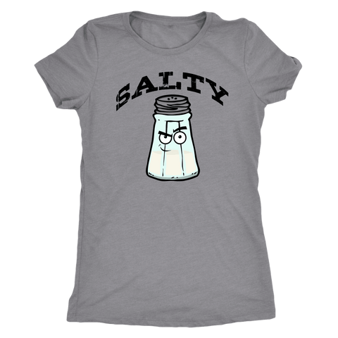 Image of Salty V.1 Womens T-shirt Next Level Womens Triblend Heather Grey S
