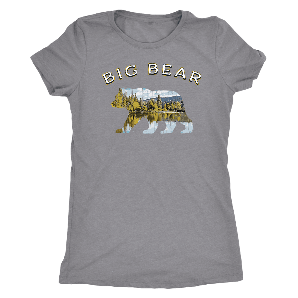 Big Bear Shirt V.1 Women's Shirt T-shirt Next Level Womens Triblend Heather Grey S
