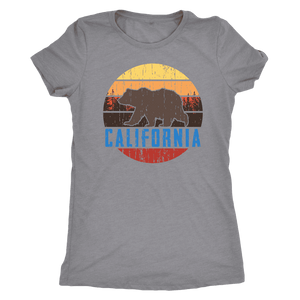 Big Bear California Shirt V.1, Womens Shirts T-shirt Next Level Womens Triblend Heather Grey S