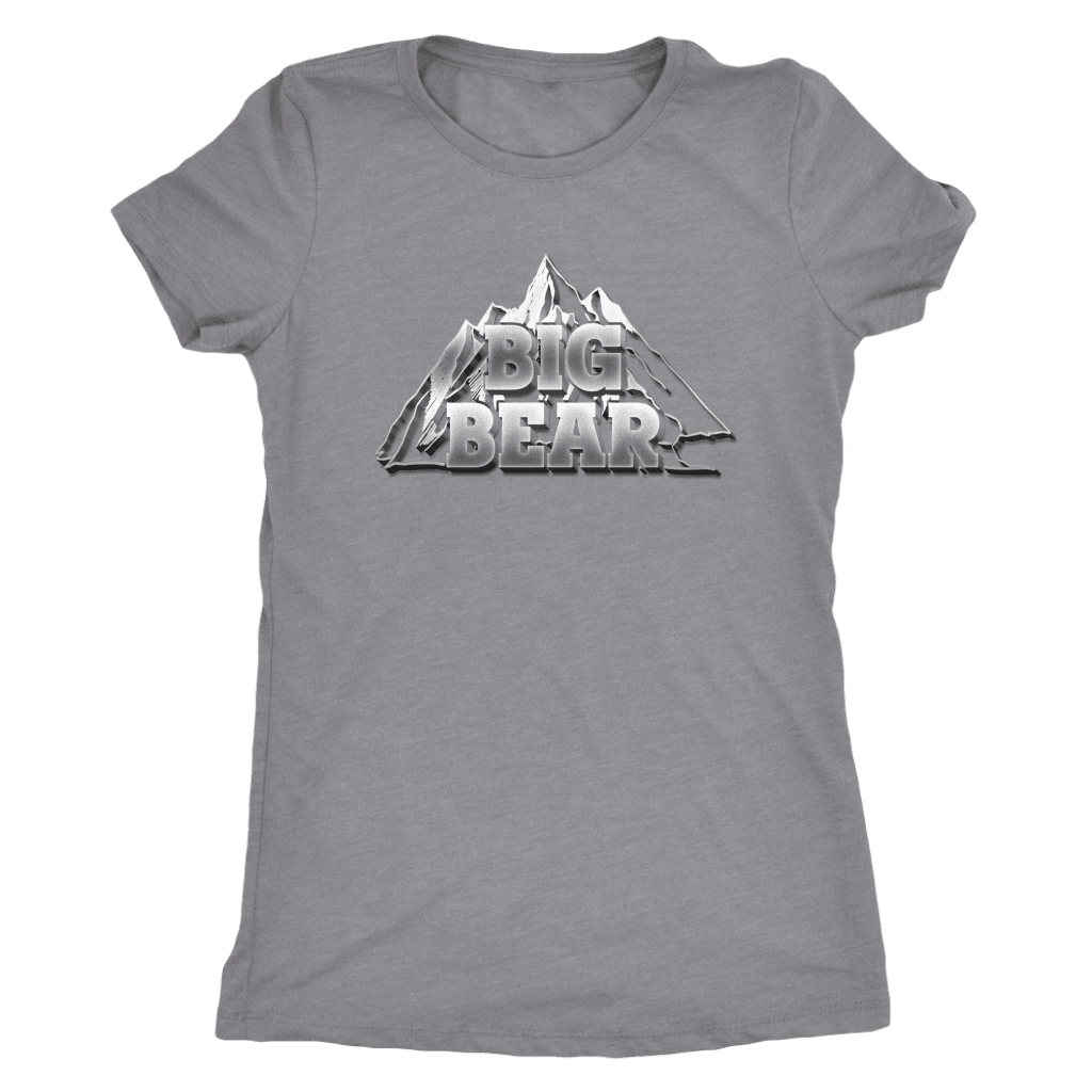 Big Bear V.2, Womens T-shirt Next Level Womens Triblend Heather Grey S