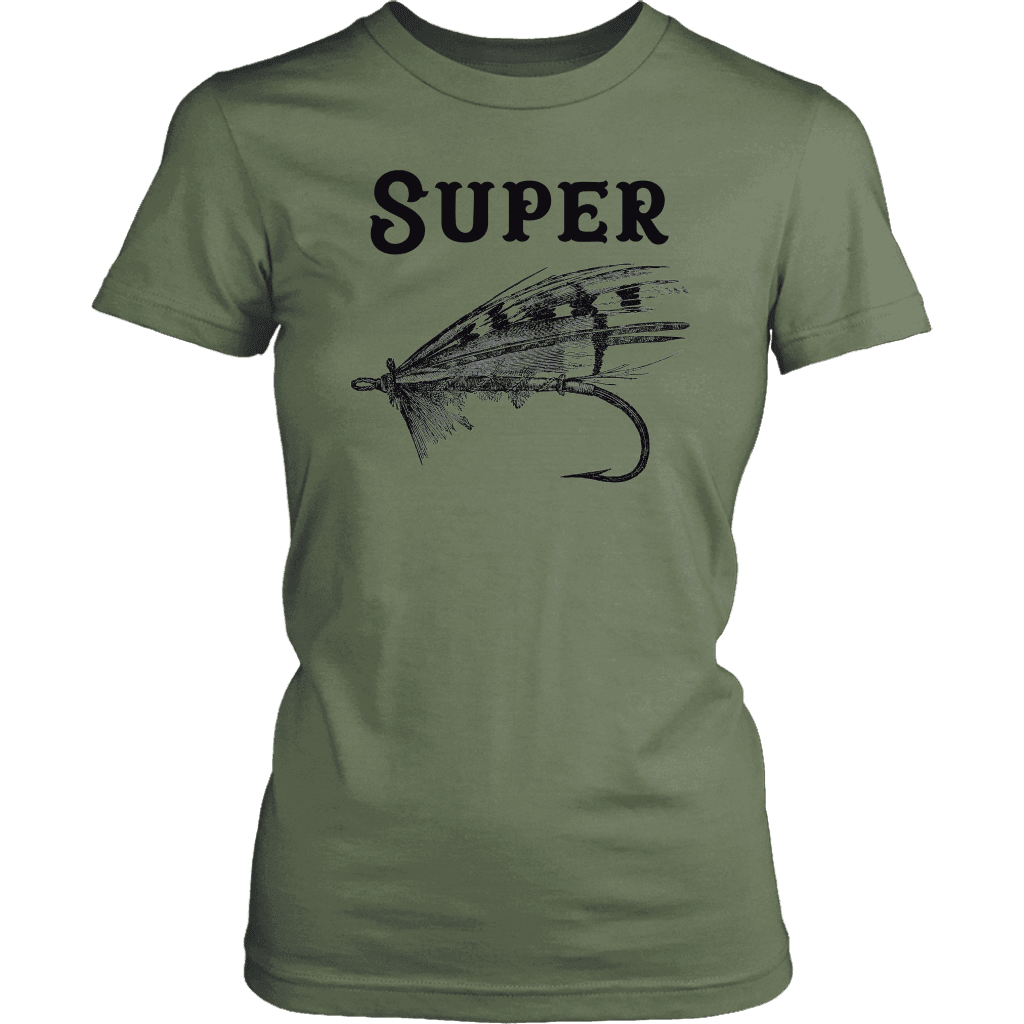 Super Fly T-shirt District Womens Shirt Fresh Fatigue XS