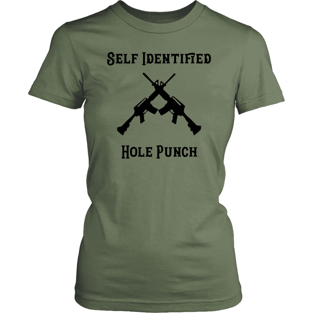 Self Identified Hole Punch T-shirt District Womens Shirt Fresh Fatigue XS