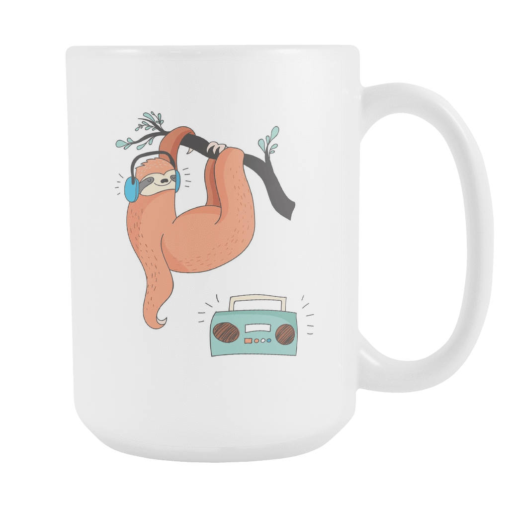 Sloth Coffee Mugs Set 1 Drinkware Music Time 