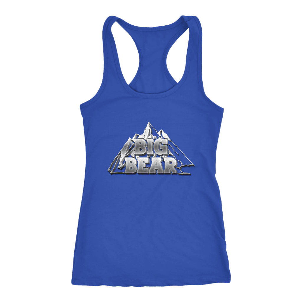 Big Bear V.2, Womens T-shirt Next Level Racerback Tank Royal XS