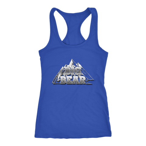 Image of Big Bear V.2, Womens T-shirt Next Level Racerback Tank Royal XS