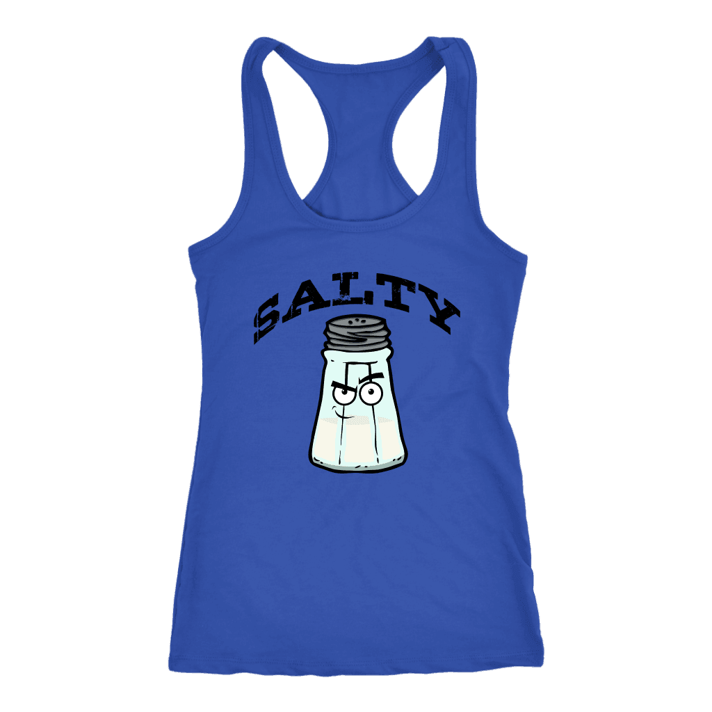 Salty V.1 Womens T-shirt Next Level Racerback Tank Royal XS