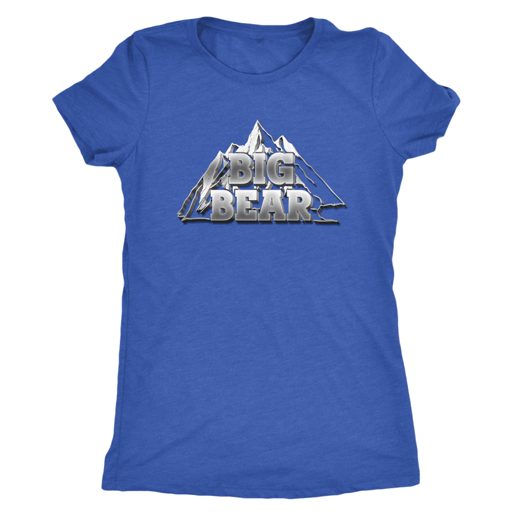 Big Bear V.2, Womens T-shirt Next Level Womens Triblend Vintage Royal S