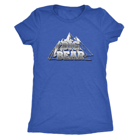 Image of Big Bear V.2, Womens T-shirt Next Level Womens Triblend Vintage Royal S