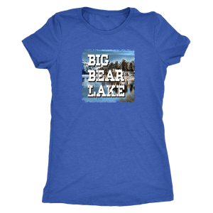 Big Bear Lake V.1, Women's Shirt T-shirt Next Level Womens Triblend Vintage Royal S