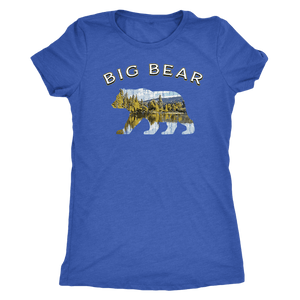 Big Bear Shirt V.1 Women's Shirt T-shirt Next Level Womens Triblend Vintage Royal S