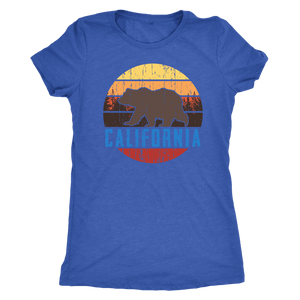 Big Bear California Shirt V.1, Womens Shirts T-shirt Next Level Womens Triblend Vintage Royal S