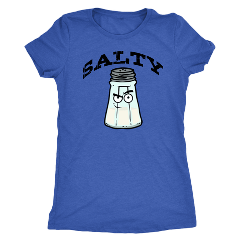 Image of Salty V.1 Womens T-shirt Next Level Womens Triblend Vintage Royal S