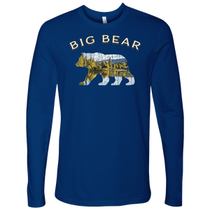 Big Bear V.1 Men's Shirts T-shirt Next Level Mens Long Sleeve Royal Blue S
