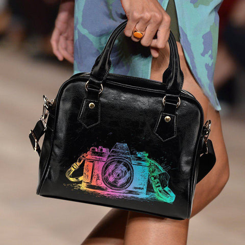 Image of Shoulder Handbag with Colorful Camera 