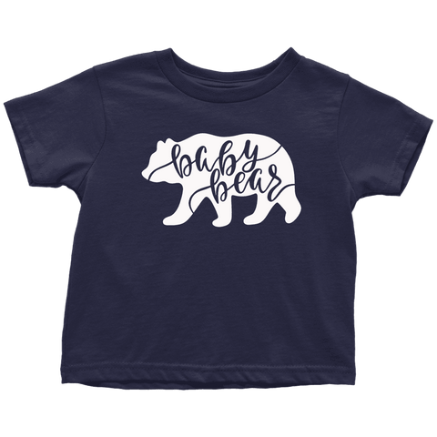 Image of Baby Bear Shirts and Onesies T-shirt Toddler T-Shirt Navy Blue 2T