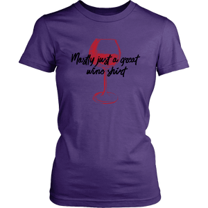 Mostly Wine Shirt T-shirt District Womens Shirt Purple XS