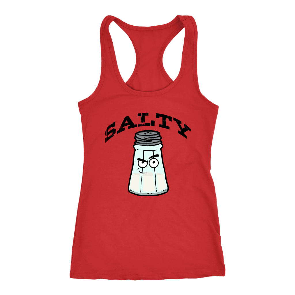 Salty V.1 Womens T-shirt Next Level Racerback Tank Red XS