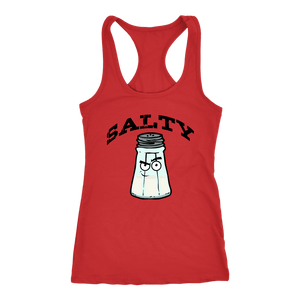 Salty V.1 Womens T-shirt Next Level Racerback Tank Red XS