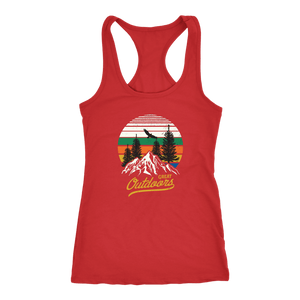 Great Outdoors Shirts | Womens T-shirt Next Level Racerback Tank Red XS