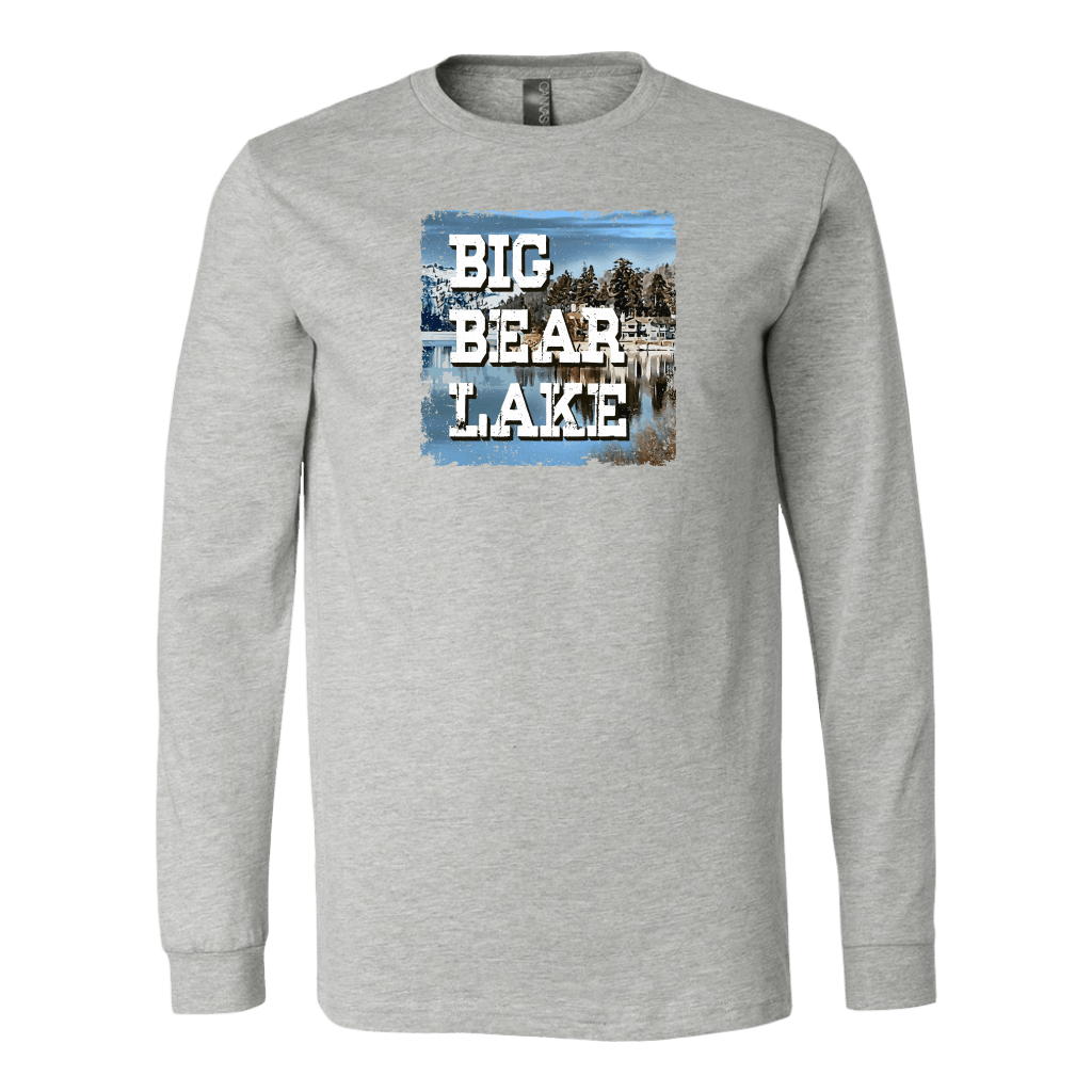 Big Bear Lake V.1 Hoodies and Long Sleeve T-shirt Canvas Long Sleeve Shirt Athletic Heather S