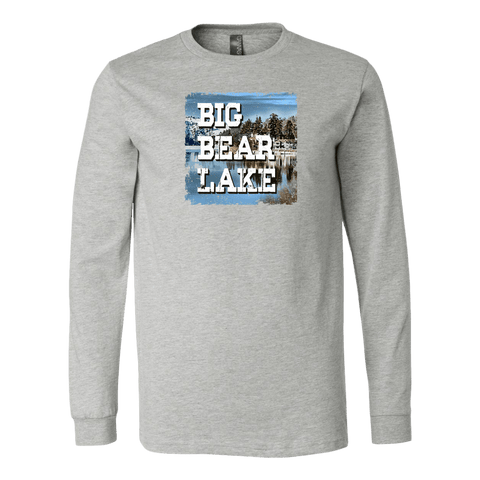 Image of Big Bear Lake V.1 Hoodies and Long Sleeve T-shirt Canvas Long Sleeve Shirt Athletic Heather S