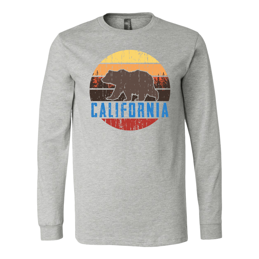 Big Bear Lake California V.1 Hoodies and Long Sleeve T-shirt Canvas Long Sleeve Shirt Athletic Heather S