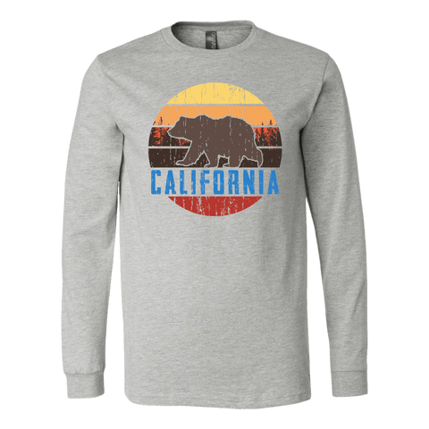 Image of Big Bear Lake California V.1 Hoodies and Long Sleeve T-shirt Canvas Long Sleeve Shirt Athletic Heather S
