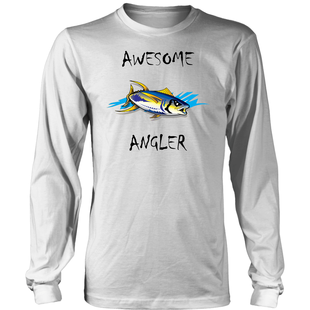 You're An Awesome Angler | V.2 Chiller T-shirt District Long Sleeve Shirt White S
