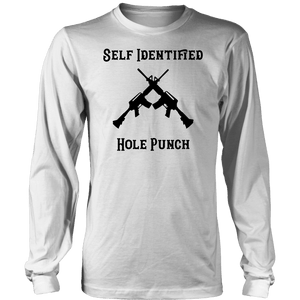 Self Identified Hole Punch T-shirt District Long Sleeve Shirt White S